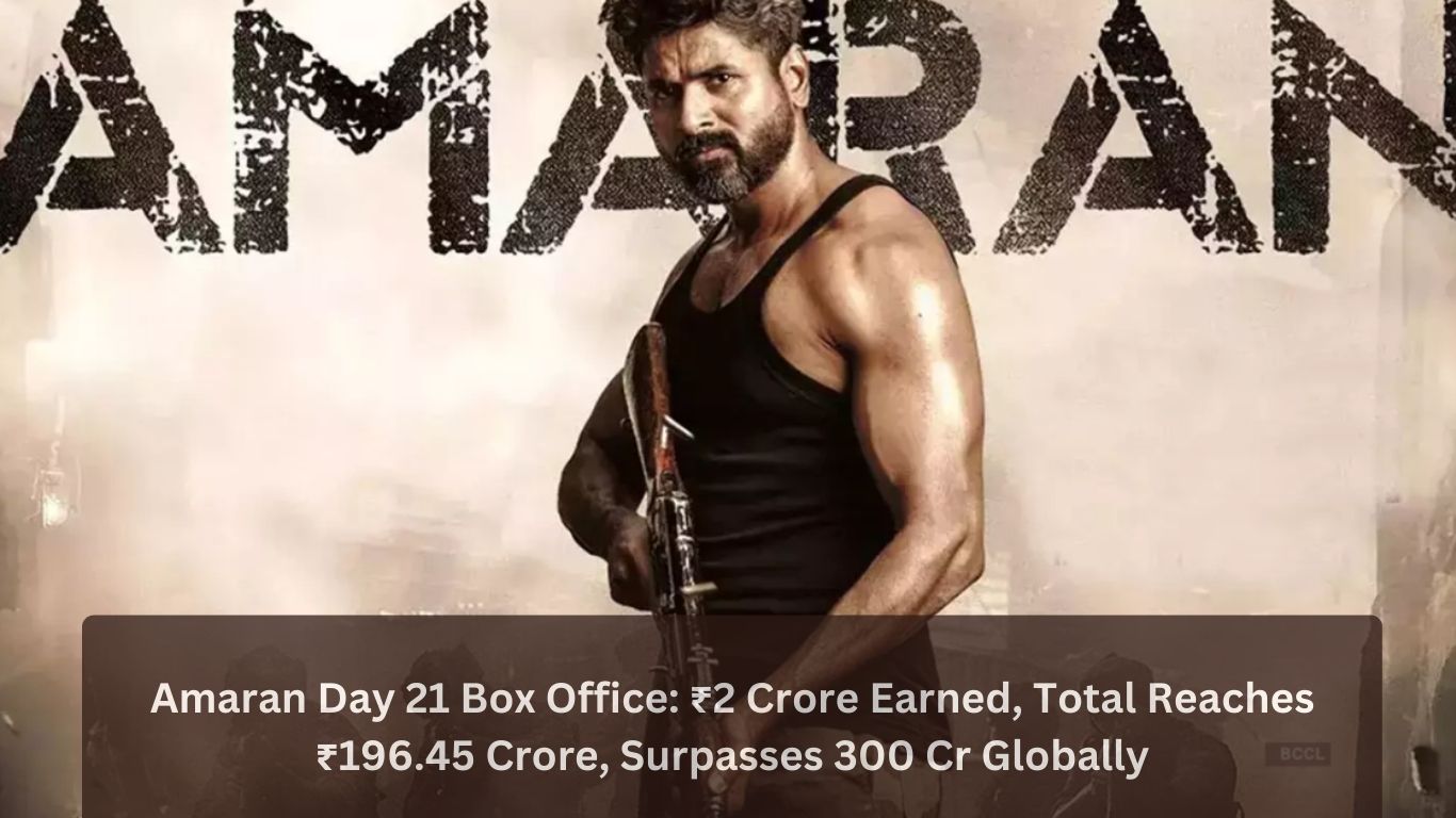 Amaran Day 21 Box Office: ₹2 Crore Earned, Total Reaches ₹196.45 Crore