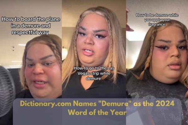 Dictionary.com Names "Demure" as the 2024 Word of the Year