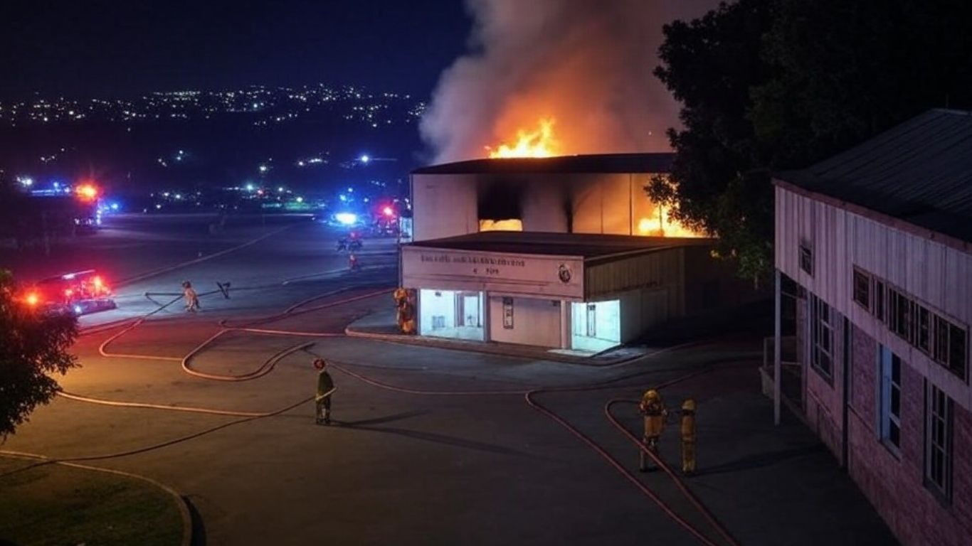 knowledge city hyderabad fire accident