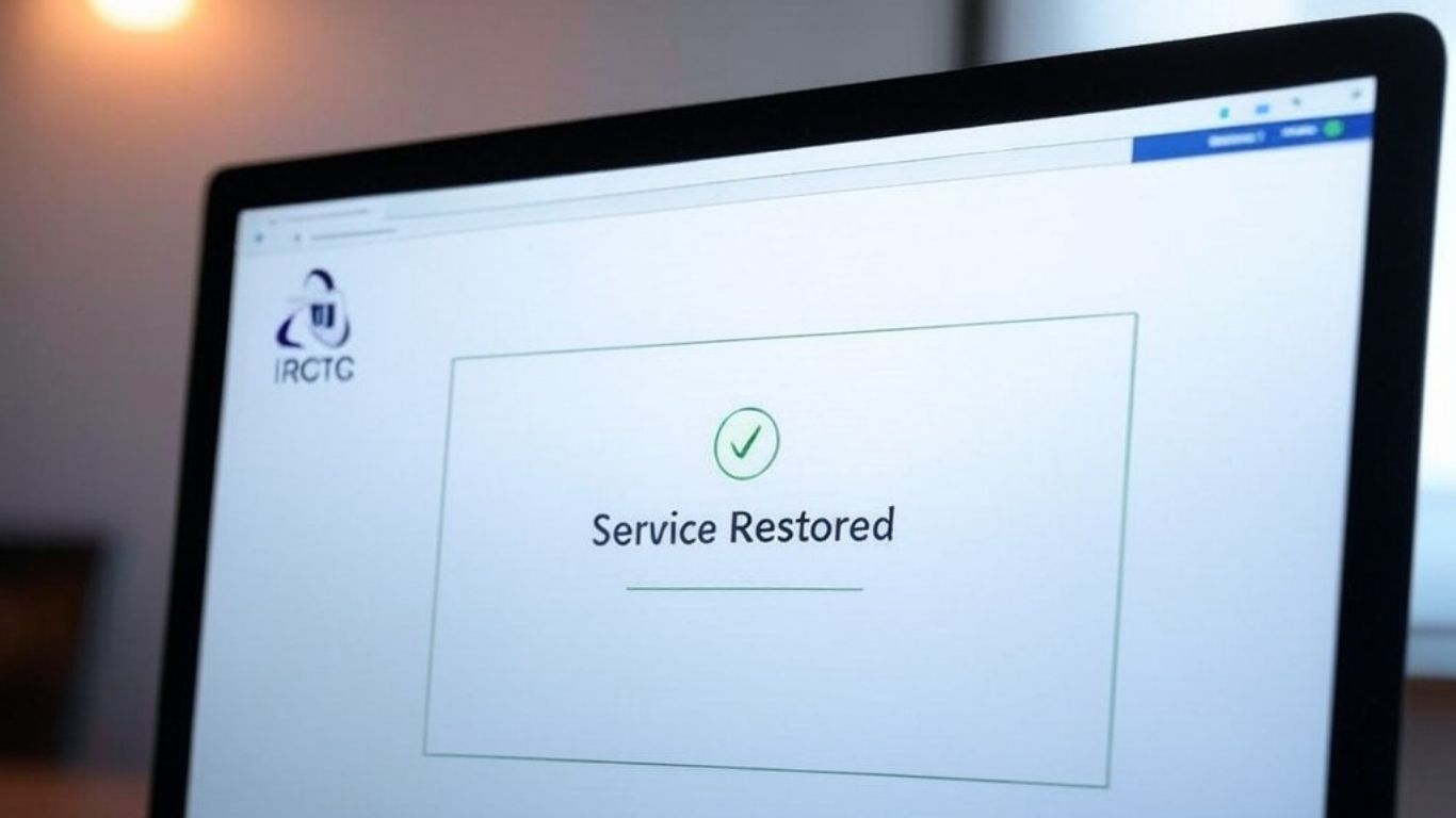 IRCTC Website and App Restored After 90-Minute Outage