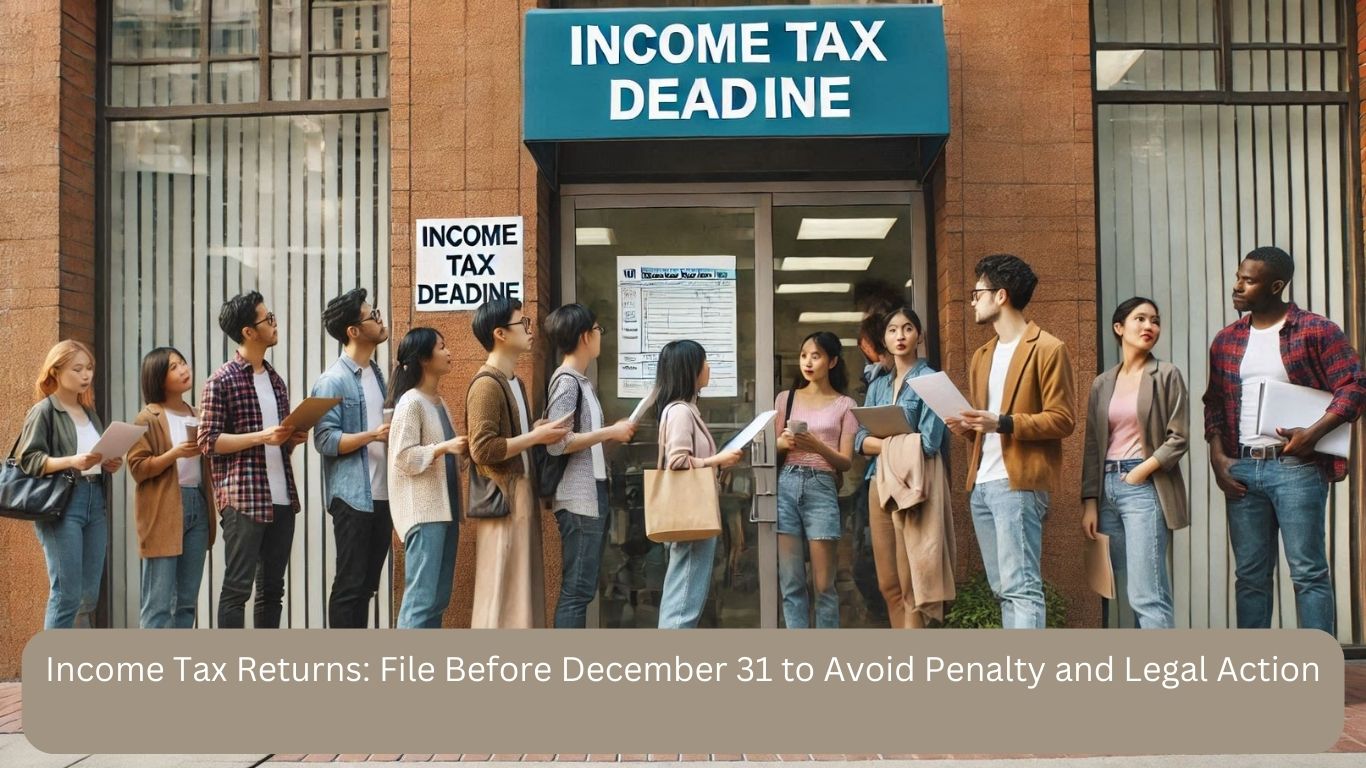 Income Tax Returns: File Before December 31 to Avoid Penalty and Legal Action