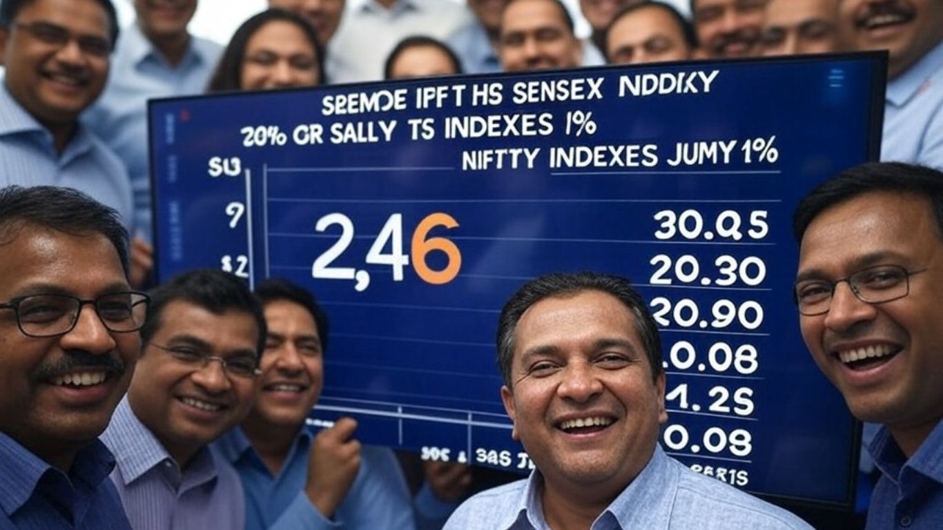 Indian Stock Market Witnesses Relief Rally: Sensex and Nifty Jump Over 1%